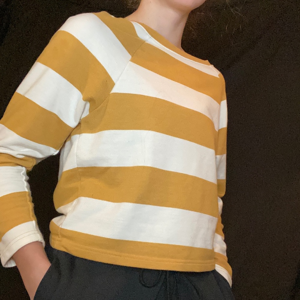 Striped crew neck